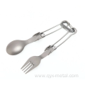 Three-piece Folding Titanium Tableware